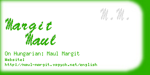 margit maul business card